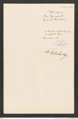 k.k. naturhistorisches Hofmuseum, Intendanzakten 1885-1896 (Hauer), Aktenzahl Z.330.a/1888, Seite 1